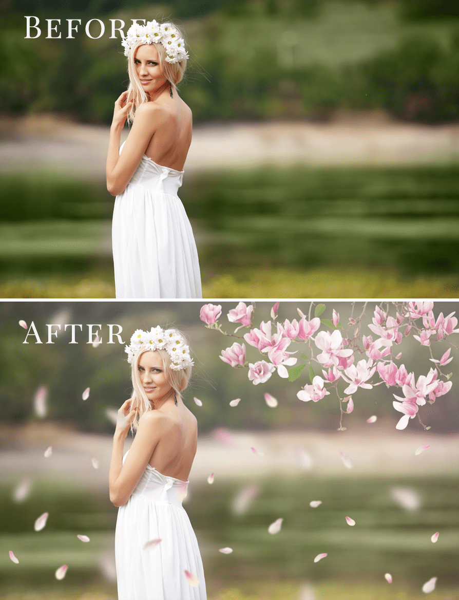 Magnolia photo overlays