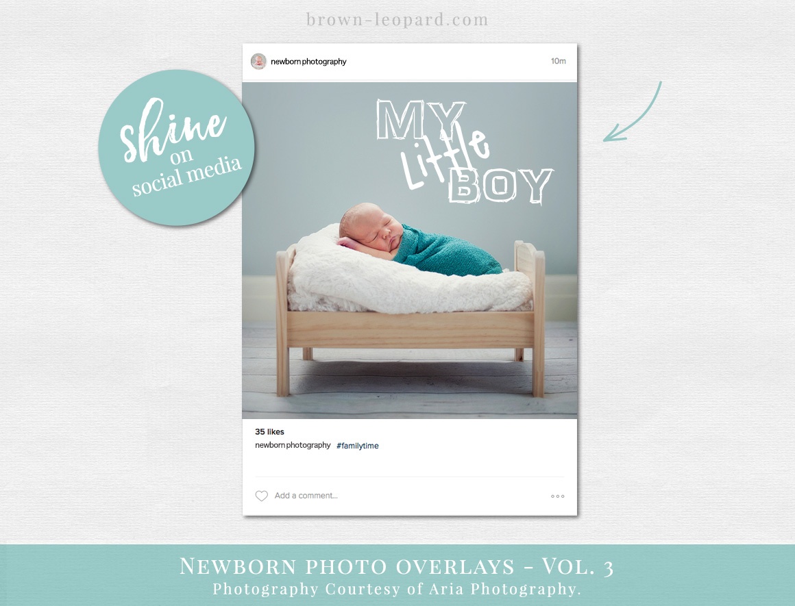 newborn photo overlays