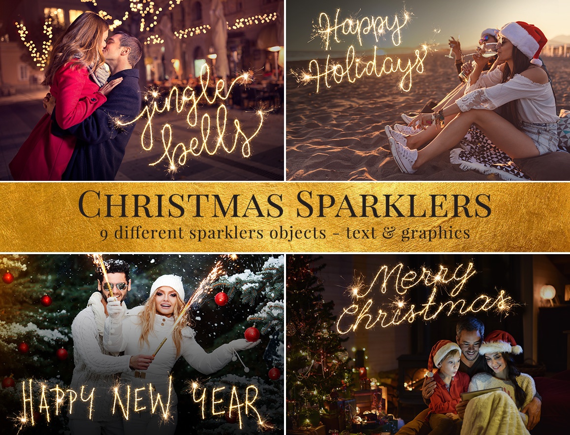sparklers photo overlays