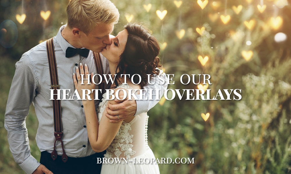 heart bokeh photo overlays video tutorial for Photoshop